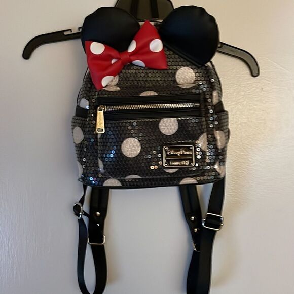 Minnie Mouse Sequined Mini Backpack by Loungefly New No Tags - Picture 3 of 4